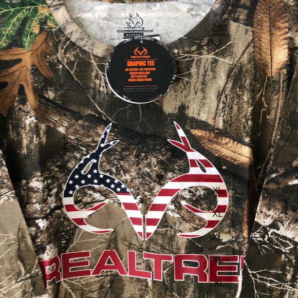Real tree Camouflage hunting XL tee NWT! - Picture 3 of 4